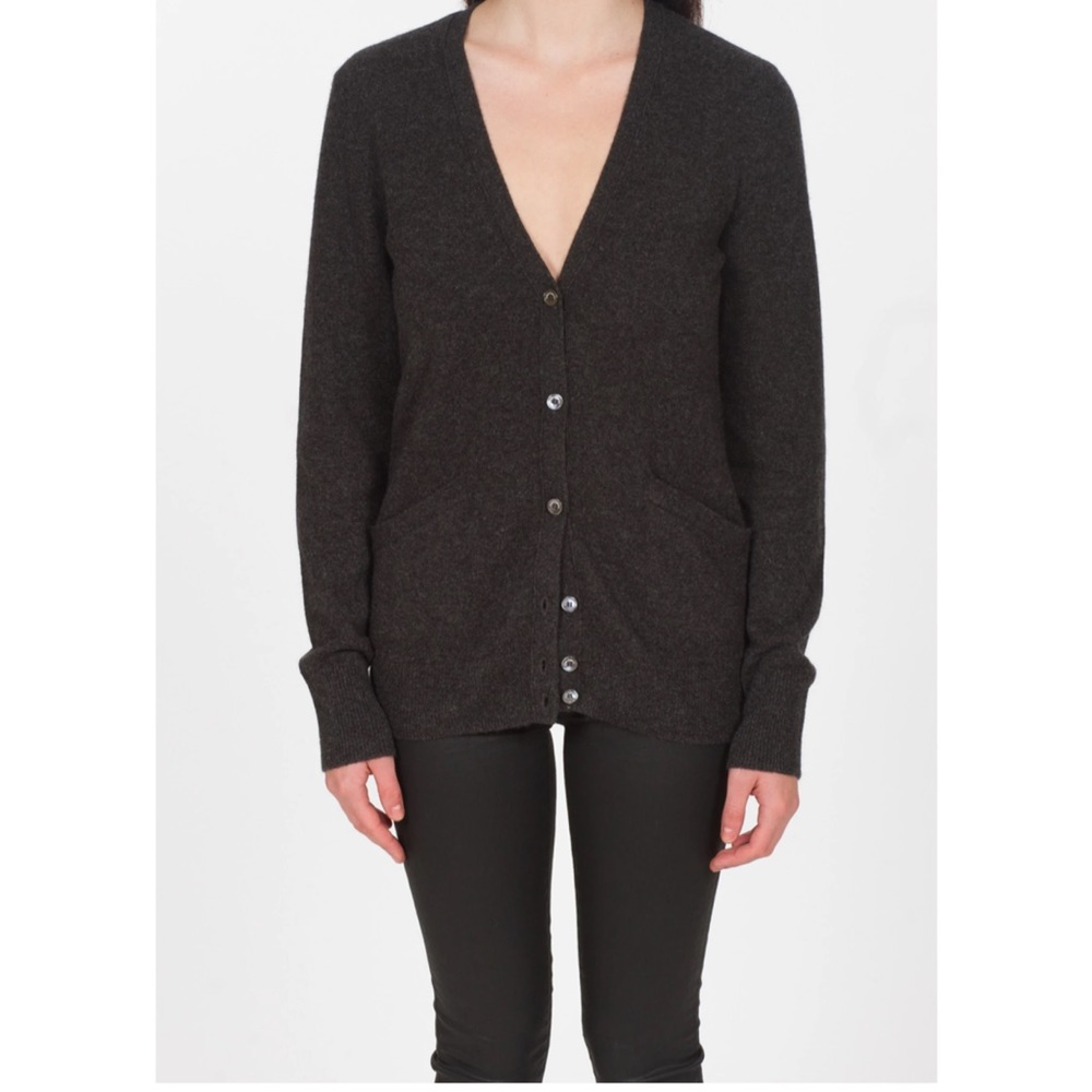 Equipment Sullivan Cardigan in plum dark purple